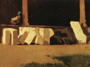 G. Abbati Il chiostro