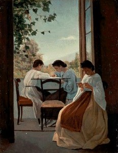 A. Вышивальщицы Cecioni A. Cecioni Le ricamatrici
